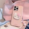 Вращающийся кронштейн-кошка с бантом для чехла мобильного телефона iphone17promax 16 мультяшный 13 apple 14 подвеска