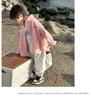 2025 Boys' Denim Jacket - Korean Style, Spring/Autumn, Casual, Thin, Fashionable Top for Kids