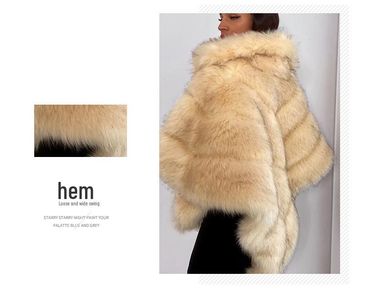 Роскошная шаль-пальто из искусственного меха 2023 года для женщин – бестселлер TikTok