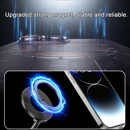 Магнитный держатель для телефона в автомобиль с вращением на 360 градусов, стабильная поддержка, крепление для телефона для спид-камер, простая установка, выдвижной магнит, фиксация, мобильные аксессуары