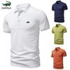 CARTELO Летняя новая спортивная повседневная футболка с вышитыми лацканами 2025 года, влагоотводящая и потоотводящая рубашка-поло