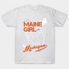 T Shirt Women Maine Michigan Harajuku Print Kawaii Tshirt Summer Short Sleeve Female T-Shirt Top Tee