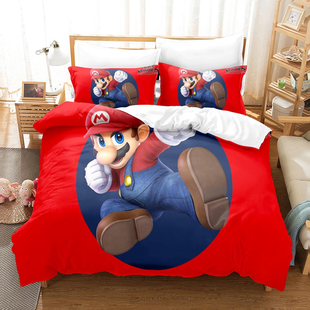 Children'S Animation 3D Digital Printing Three-Piece Set Animation Three-Piece Set Home Textile Bed Sheet Kit