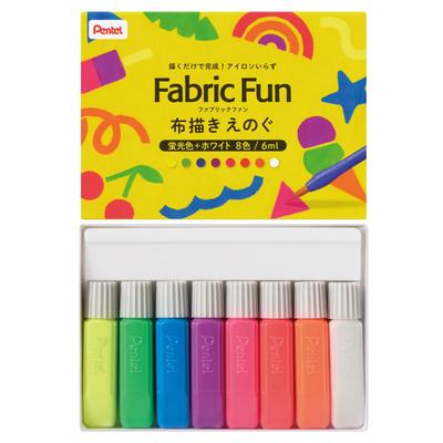Ткань Pentel Картина Enogu Ткань Вентилятор Флуоресцентный Цвет Белый 8 Цветов + FFPC1-F8J
