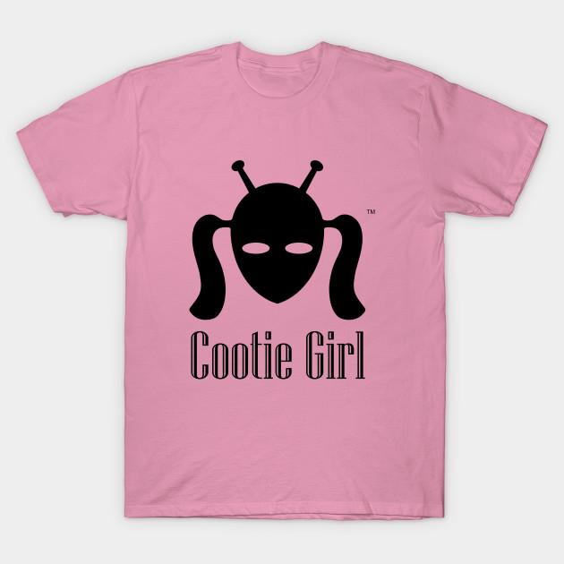 Женская футболка Cootie Girl черная с принтом Харадзюку, кавайная футболка, летняя футболка с коротким рукавом, женская футболка, топ