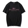 Футболка BLACK and PINK WORLD TOUR DEADLINE, летняя футболка с коротким рукавом, мужская футболка унисекс, уличная одежда, модная футболка корейской группы, женская футболка