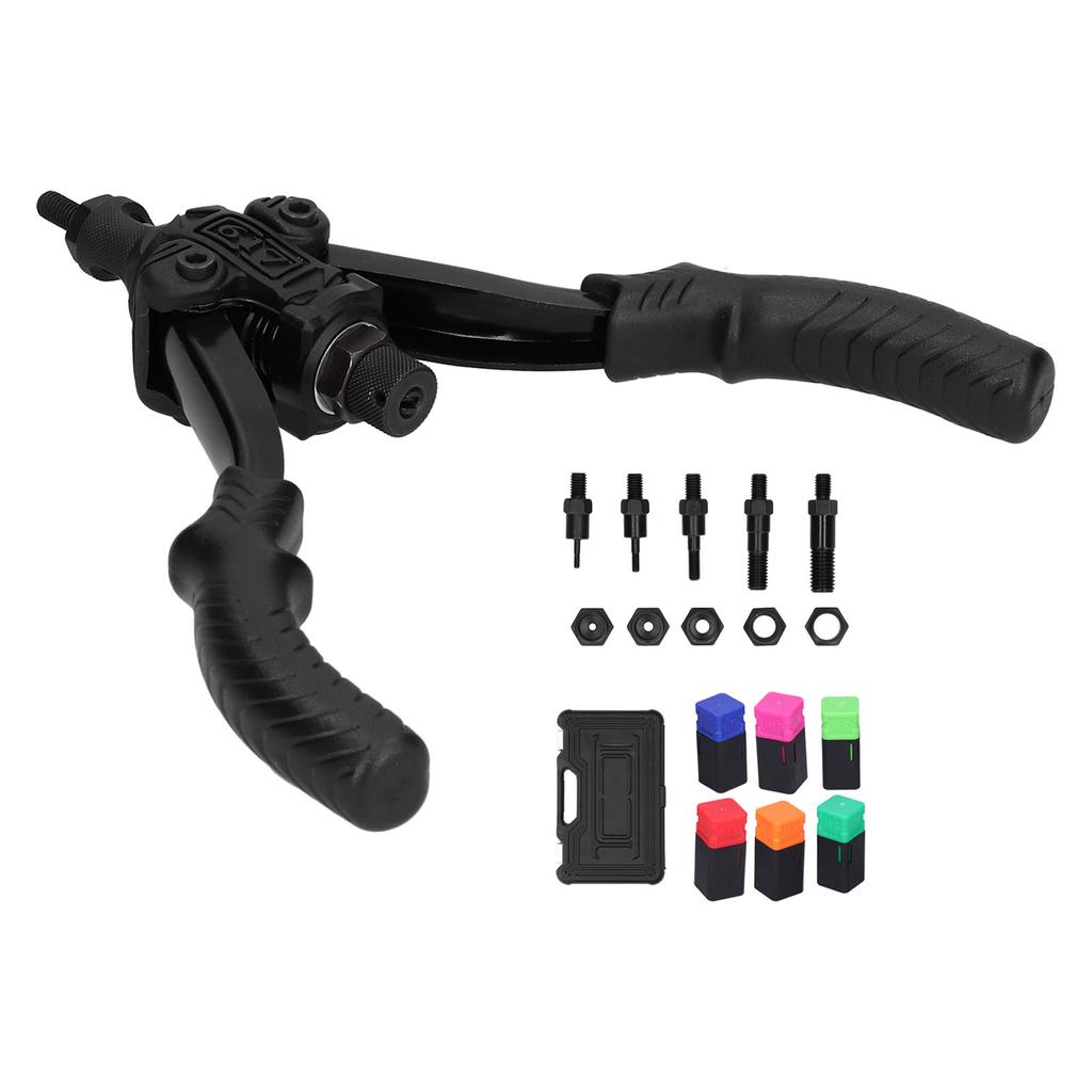 Ручной пистолет для заклепок и гаек, ручной набор инструментов, набор клепальных инструментов с оправкой M3 M4 M6 M8 M10 M12