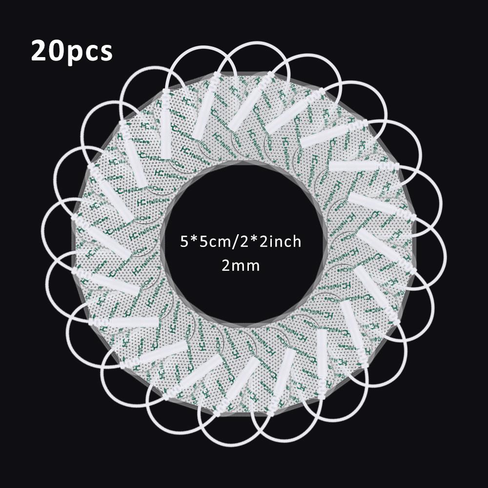 4x4cm/5x5cm TENS UNIT Raplacement Pads EMS Muscle Stimulator Electrode Pads 2.0mm Non Woven Fabric Massage Sticker Reusable Pads