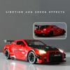 1/24 Skyline Ares Nissan GTR R34 R35 литой спортивный автомобиль модель литой металл гоночный автомобиль модель имитация звука света детские игрушки подарок
