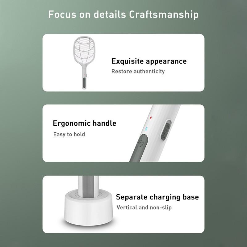 Электрический убийца комаров, перезаряжаемый через USB, интеллектуальный мухобойка, ловушка для комаров 2 в 1, летняя мухобойка, ловушка для мух, убийца насекомых, борьба с вредителями