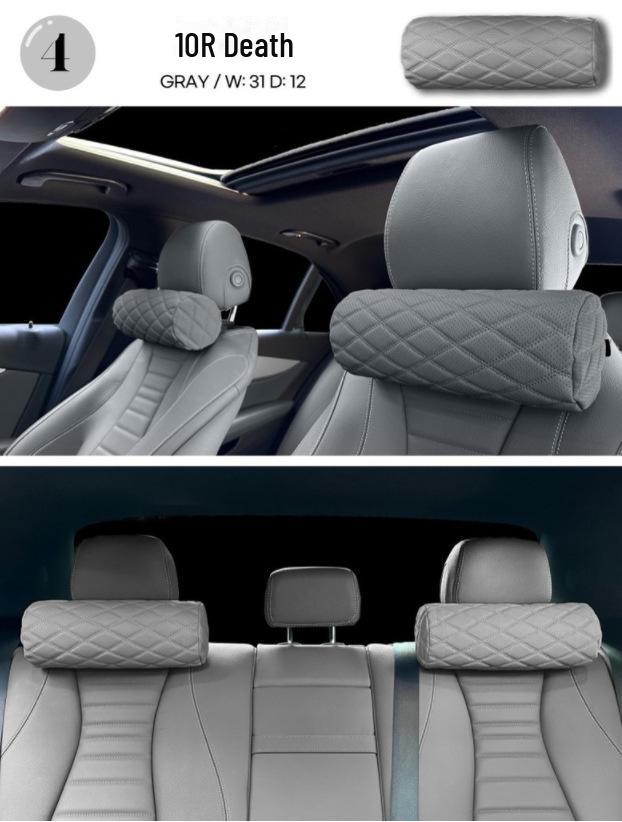 Высококачественная автомобильная подушка для шеи с эффектом памяти и двухстрочным дизайном.
