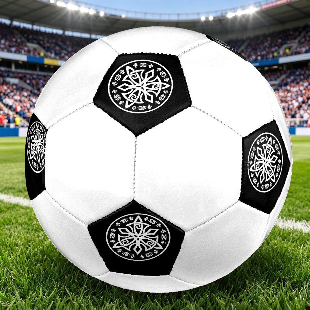 1PC Celtic Knot Mandala Soccer Ball Size 5 Football Machine Sewn Indoor/Outdoor Universal Football S79