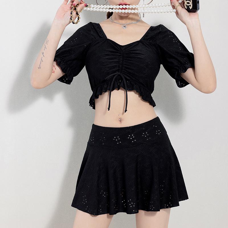 Женский сексуальный облегающий купальник с юбкой с разрезом - Мода горячих источников 2025