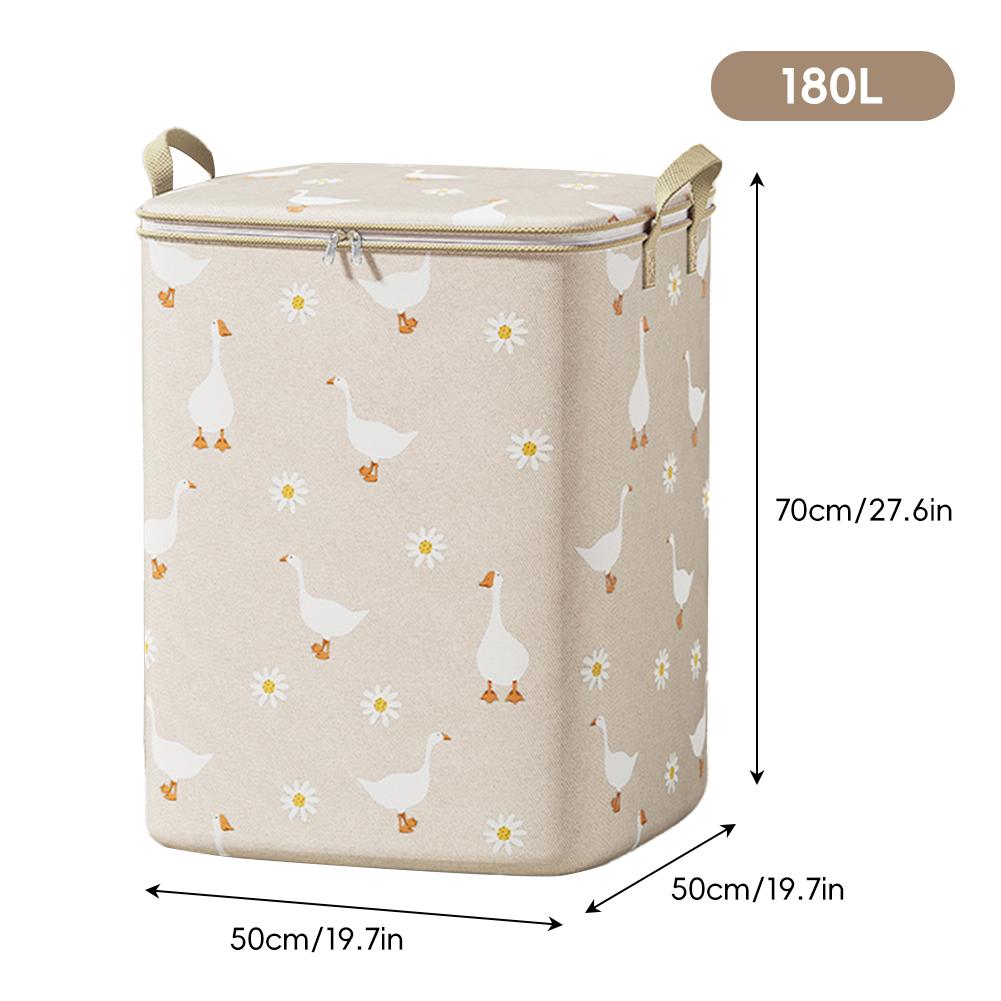 Складная сумка для хранения одежды большой вместимости, портативный органайзер для спальни, складная пылезащитная сумка на молнии для одеял для сезонного хранения при переезде