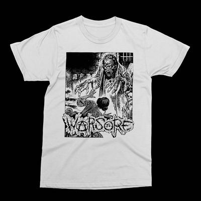 WARSORE - Белая футболка 'Monsters' - Grindcore, Punk, Unholy Grave, Унисекс футболка
