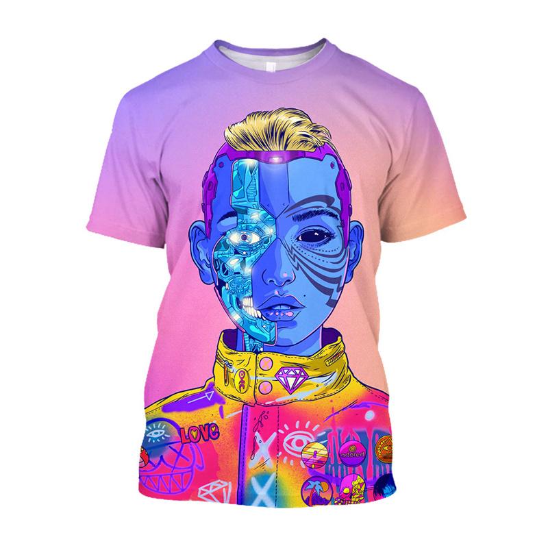 3D Digital Flipper Zero Hacker Cyberpunk Printes T Shirt Kid Cool Fashion Tee Shirts