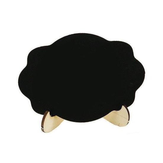 Мини-меловая доска с подставкой, многоразовая маленькая доска, украшение, стираемая деревянная доска для сообщений, табличка, настольное украшение