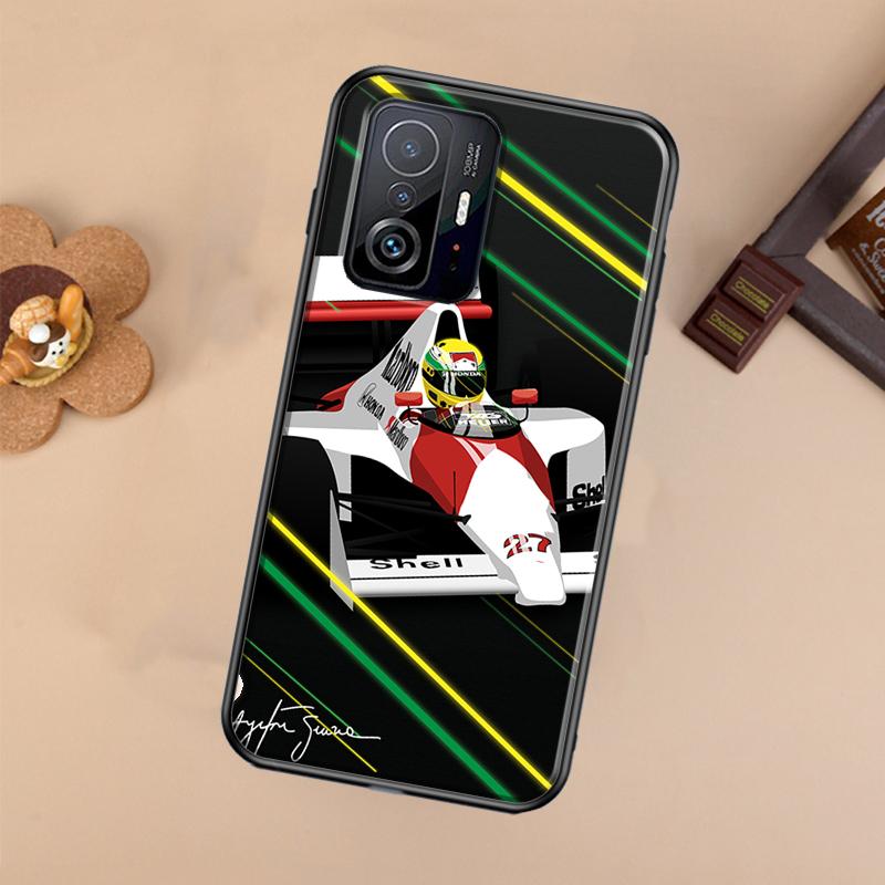 Чехол Ayrton Senna F1 для Xiaomi POCO X7 X6 Pro X3 X5 M6 F3 F5 F6 Pro 11T 12T 13T 14T Pro 13 14 Ultra