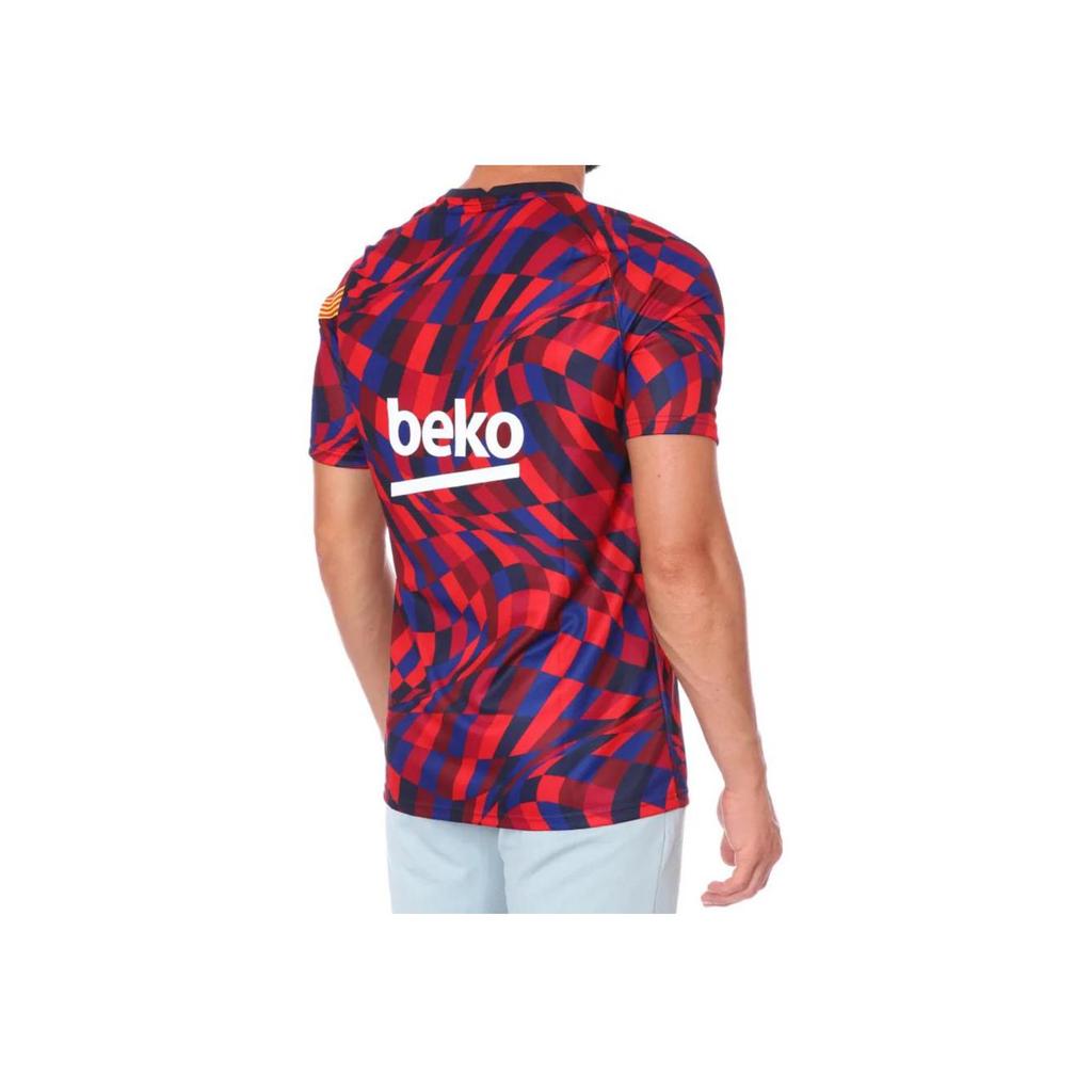 Nike Футбольная футболка FC Barcelona 2020/21 Красно-синяя Предматчевая CD5812-658