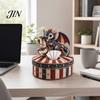 Woodland Patchwork Kit Quilted DIY Tissue Box Kit, with Pre-Cut Fabric, Dragon Whimsical Animal Box, for Adults Beginners Fabric Cover
