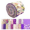 40pcs/set Plain Purple Patchwork Quilt Cake Roll for Craft Sewing DIY Crafts, 6.5cmx50cm