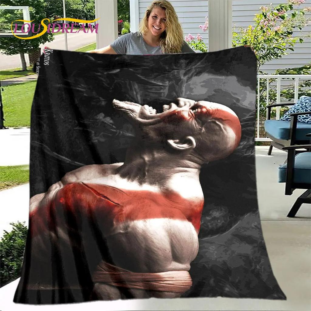 Мягкое плюшевое одеяло God of War для геймеров, фланелевое одеяло, одеяло для гостиной, спальни, кровати, дивана, чехол для пикника Bettdecke