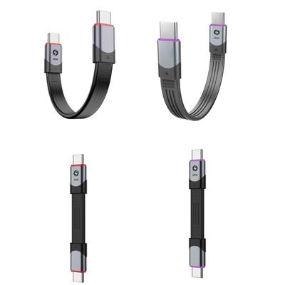 Кабель USB4 40 Гбит/с для быстрой зарядки 240 Вт USB-C на Type-C Эффективная линия передачи данных Поддержка видео 8K Гибкий FPC-кабель 15 см