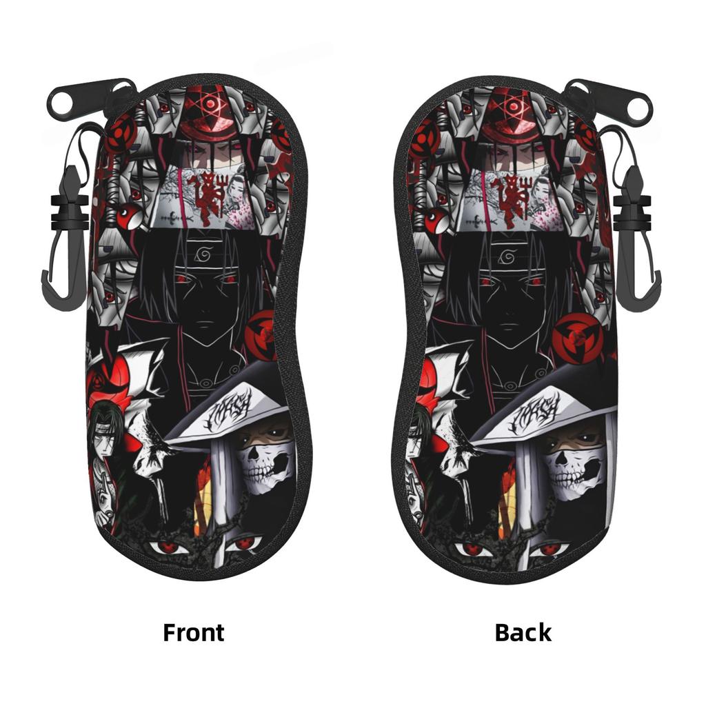 Custom U-Uchihaes Itachi Hot Comic Sunglasses Soft Case Neoprene Zipper Cartoon Shell Eyeglass Case Protective Box For Glasses