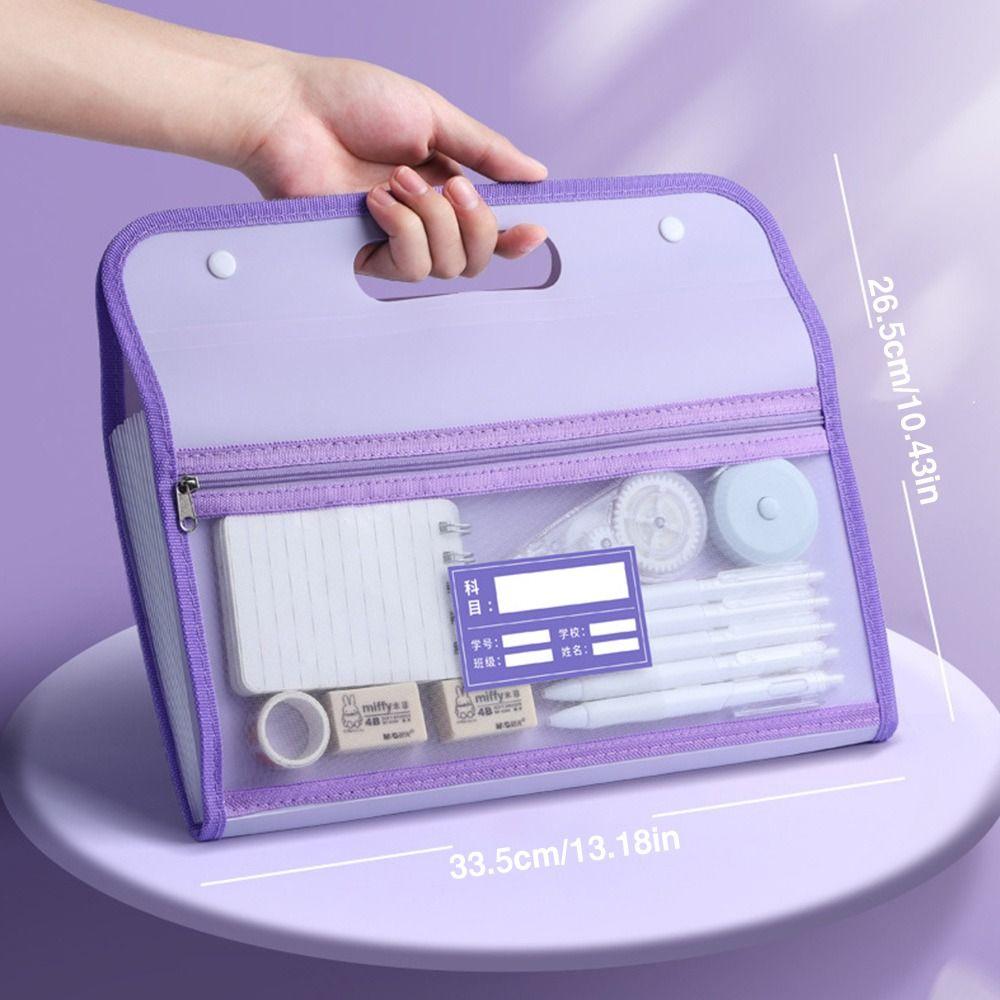 13 Pockets Organ Bag Waterproof Document Bag Creative Envelope Folder  School Office