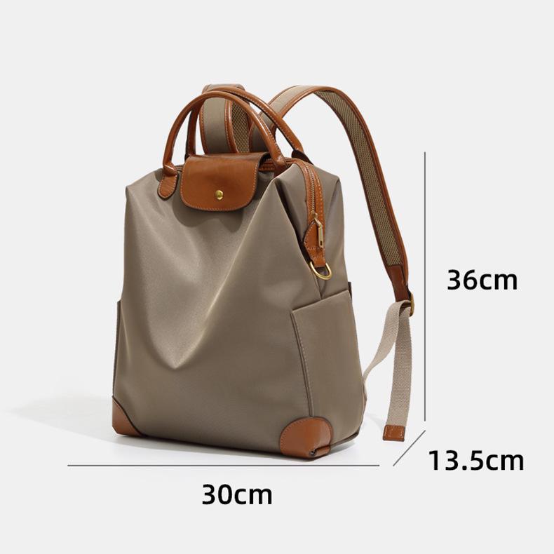 Стильный женский легкий нейлоновый рюкзак для поездок на работу: Путешествия, Школа, Бизнес, Большая вместимость, Колорблок, Водонепроницаемый