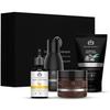 Face On Point Facial Kit with Vitamin C Serum, Charcoal Face Wash & Face Scrub, Daily Moisturizing Cream | Soft & Supple Skin | Gift Set for Him