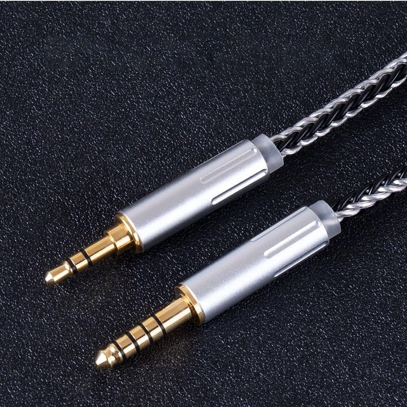 HiFi Audiophile Audio Splitter Cable 4.4mm Balanced Male to Dual 4.4mm Female 3.5mm Male to Dual 3.5mm Female Headphone SharingGood product