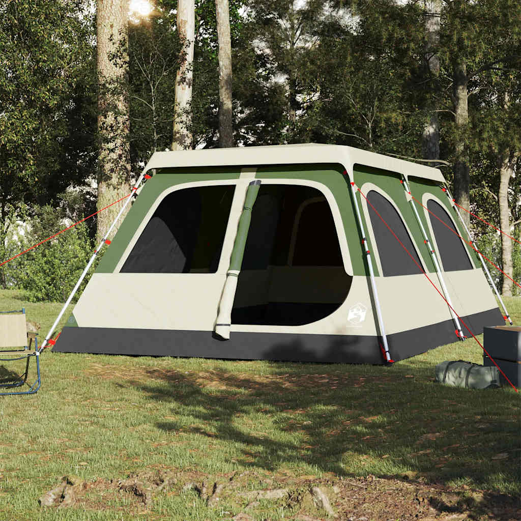 Dome Family Tent for 8 Persons Green Quick Release