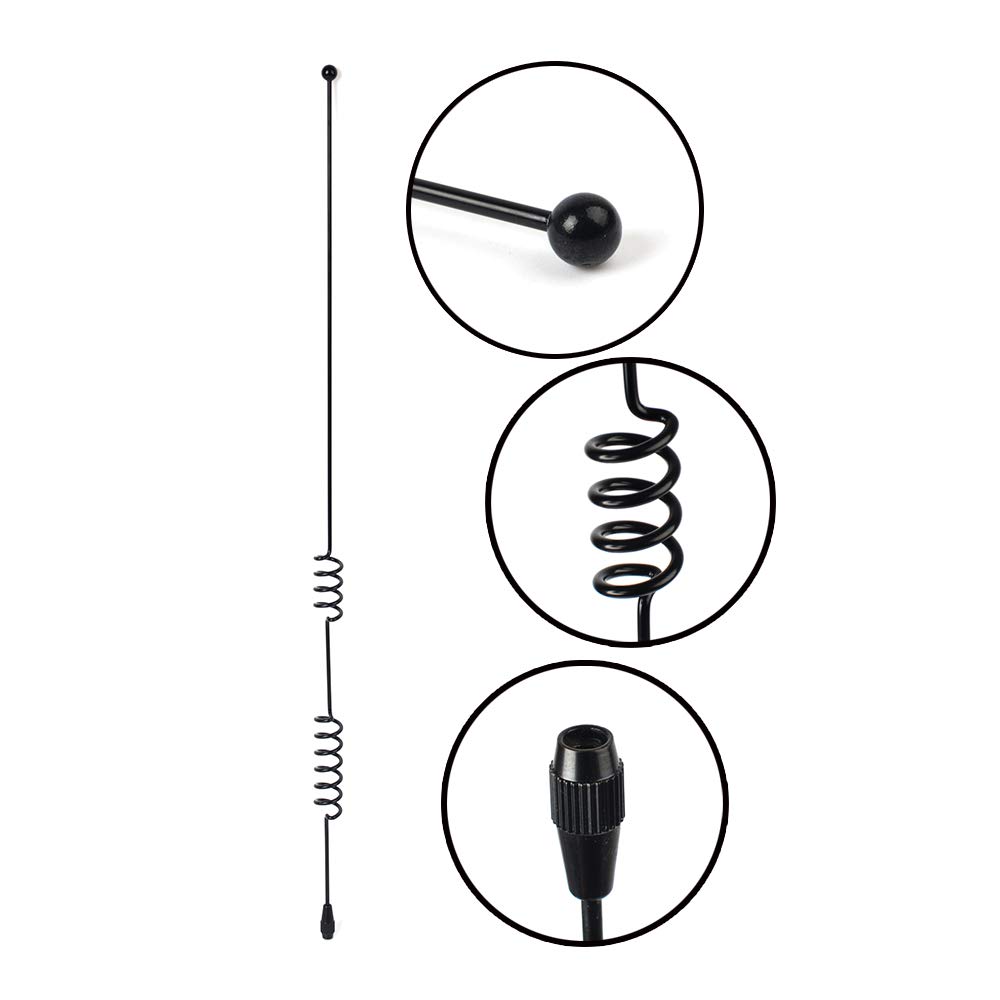 HYS 144430MHz Band Compatible Wireless Antenna with Magnetic Mount, Dual-Band Antenna for Commercial Radios, RG174 Coaxial Cable (4.3m) with SMAP