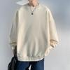 Толстовки с круглым вырезом, однотонный мужской удобный свитер на осень и зиму, свободный спущенный плечевой пояс, круглый вырез, универсальный свитер Tide