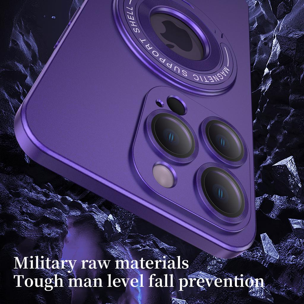 Роскошный матовый магнитный чехол для Magsafe для iPhone 15 14 13 12 11 Pro Max Plus, защитный чехол с подставкой для беспроводной зарядки