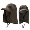 Unisex Quick-Dry Sun Protection Hat for Hiking, Fishing, and Outdoor Activities with Face and Neck Coverage