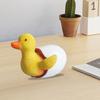 Статуэтка желтого утенка, статуэтка утки из смолы, водонепроницаемая мини-утка, украшение для цветочного горшка, стола, украшение для сада феи