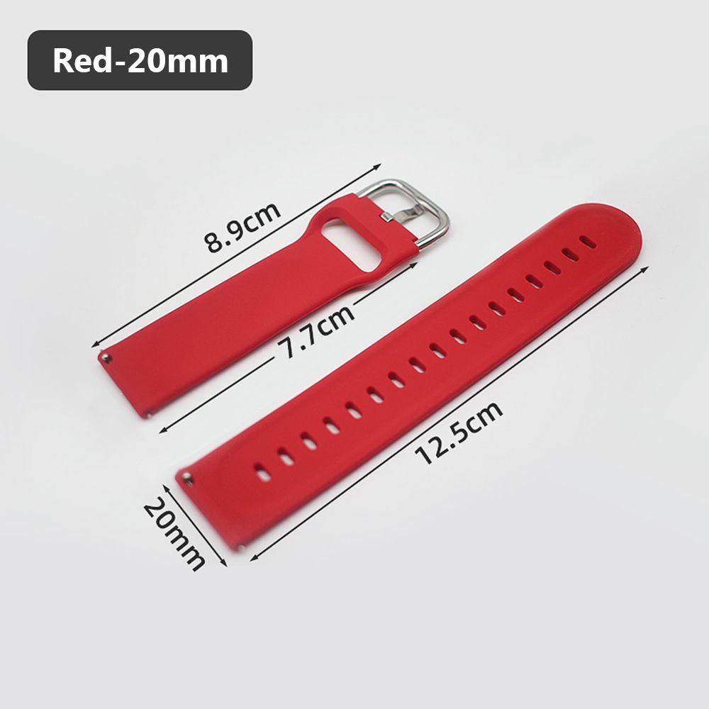 20 мм 22 мм Быстросъемный силиконовый универсальный ремешок для часов с браслетом и стальной пряжкой