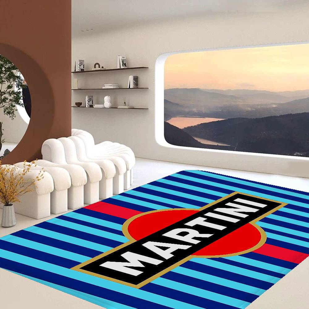 M-Martini Racing Floor Mat Anti-slip Absorb Water Long Strip Cushion Bedroon Mat Alfombra
