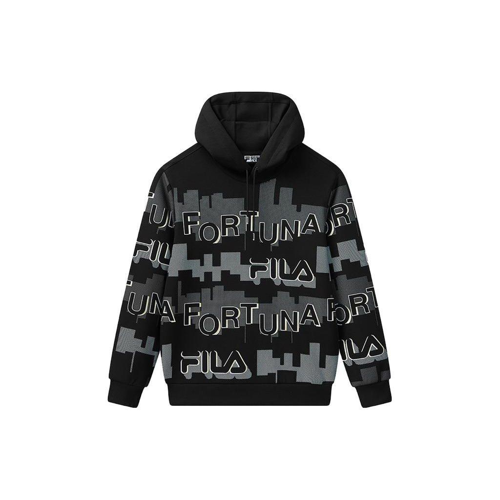 Fila Худи с логотипом Унисекс свитшот Черный F11M118250F-BK
