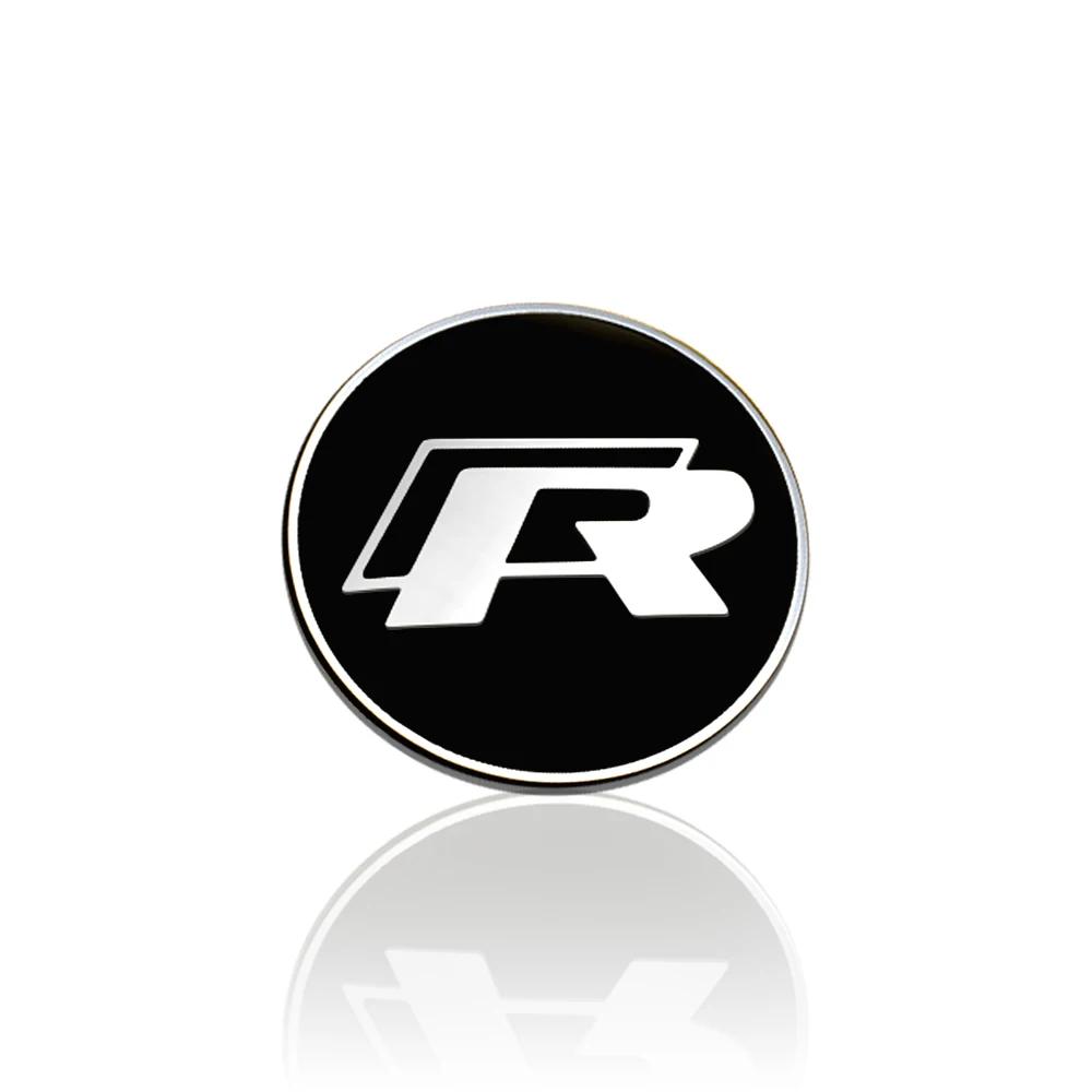 2025 Горячий 45 мм/50 мм Автомобильный Алюминиевый Значок Рулевое Колесо Логотип Декоративная Наклейка Для Volkswagen VW R Line GTI Golf 5 7 Tiguan Caddy Passat