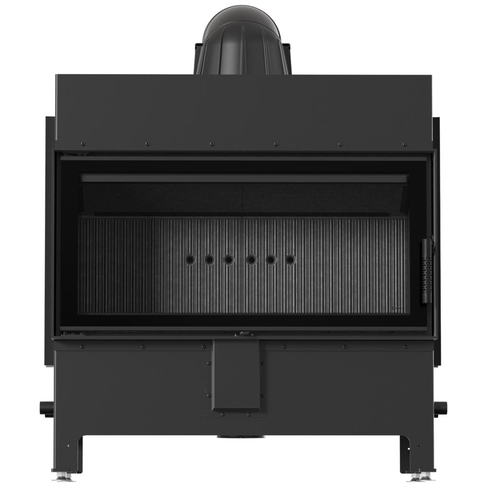 Fireplace Insert KRATKI LUCY 16 kW Ø200 BLACK Closing Mounting Kit