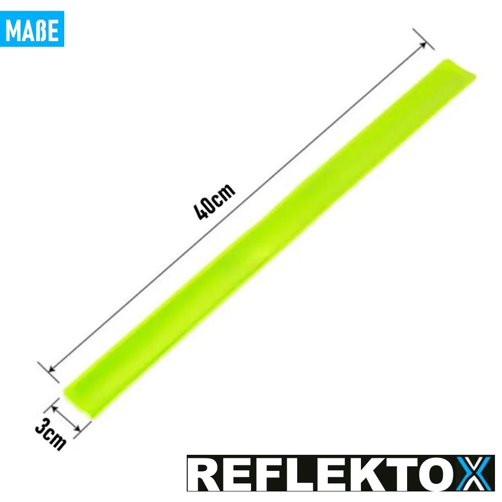 REFLEKTOX браслет со светоотражающей полосой, браслет со шлепком, светящийся браслет, 10 штук