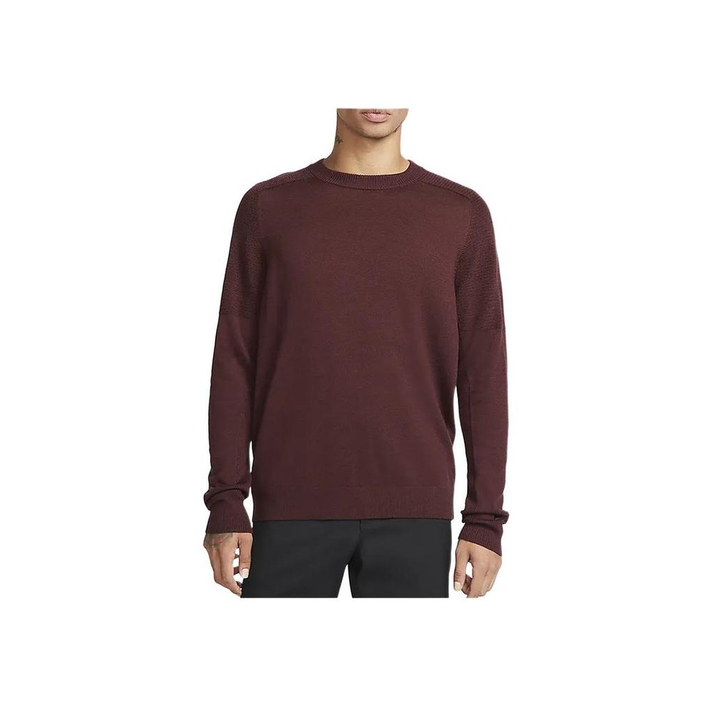 Nike Crew Neck Pullover Raglan Long Sleeve Sweatshirt Men Sweatshirt Brown Red CU9783-652