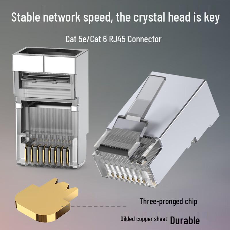 Экранированные Ethernet-коннекторы Rongweisheng Cat5e RJ45