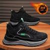 Men S Winter Fleece Lined Dad Shoes Warm Non Slip Work Sneakers