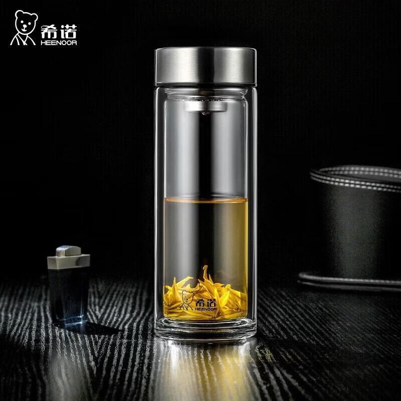 Heenoor XN-6595 360ML Double Wall Glass Cup