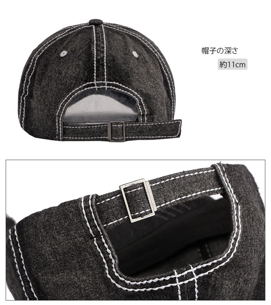 Laquest Кепка из потертого денима, 100% хлопок, мужская/женская (Светло-синий)