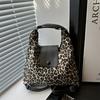 Chic Leopard Print Tote Bag For Women Large Capacity Stylish Shoulder Bag
